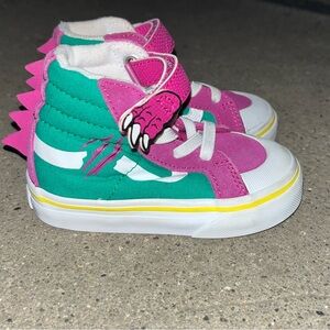 Dinosaur baby shoes.Worn twice like new.